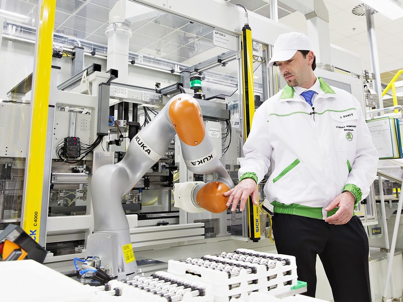Kooperující robot ve Vrchlabí